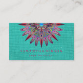 Elegante Lotus Blume Logo Yoga Visitenkarte (Vorderseite)