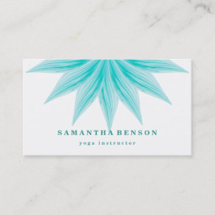 Elegante Lotus Blume Logo Yoga Visitenkarte