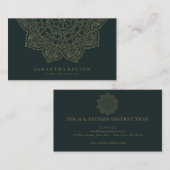 Elegante Lotus Blume Logo Yoga Visitenkarte (Vorne/Hinten)