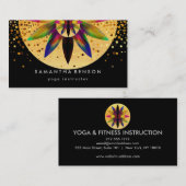 Elegante Lotus Blume Logo Yoga Visitenkarte (Vorne/Hinten)