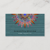 Elegante Lotus Blume Logo Yoga Visitenkarte (Vorderseite)