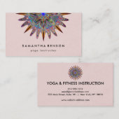 Elegante Lotus Blume Logo Yoga Visitenkarte (Vorne/Hinten)