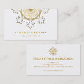 Elegante Lotus Blume Logo Yoga Visitenkarte (Vorne/Hinten)