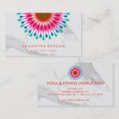 Elegante Lotus Blume Logo Yoga Visitenkarte (Vorne/Hinten)
