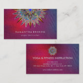 Elegante Lotus Blume Logo Yoga Visitenkarte (Vorne/Hinten)