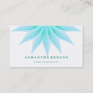 Elegante Lotus Blume Logo Yoga Visitenkarte