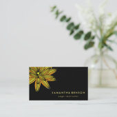 Elegante Lotus Blume Logo Yoga Visitenkarte (Stehend Vorderseite)