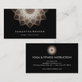 Elegante Lotus Blume Logo Yoga Visitenkarte (Vorne/Hinten)