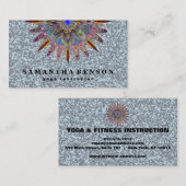 Elegante Lotus Blume Logo Yoga Visitenkarte (Vorne/Hinten)