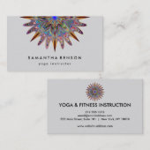 Elegante Lotus Blume Logo Yoga Visitenkarte (Vorne/Hinten)