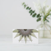 Elegante Lotus Blume Logo Yoga Visitenkarte (Stehend Vorderseite)