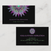 Elegante Lotus Blume Logo Yoga Visitenkarte (Vorne/Hinten)