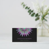 Elegante Lotus Blume Logo Yoga Visitenkarte (Stehend Vorderseite)