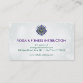 Elegante Lotus Blume Logo Yoga Visitenkarte (Rückseite)