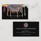 Elegante Lotus Blume Logo Yoga Visitenkarte (Vorne/Hinten)