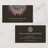 Elegante Lotus Blume Logo Yoga Visitenkarte (Vorne/Hinten)