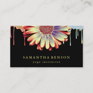 Elegante Lotus Blume Logo Yoga Visitenkarte