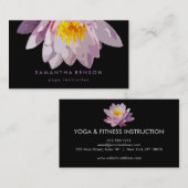 Elegante Lotus Blume Logo Yoga Visitenkarte (Vorne/Hinten)
