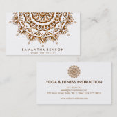 Elegante Lotus Blume Logo Yoga Visitenkarte (Vorne/Hinten)