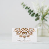 Elegante Lotus Blume Logo Yoga Visitenkarte (Stehend Vorderseite)