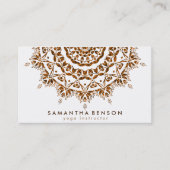 Elegante Lotus Blume Logo Yoga Visitenkarte (Vorderseite)