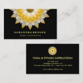 Elegante Lotus Blume Logo Yoga Visitenkarte (Vorne/Hinten)