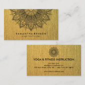 Elegante Lotus Blume Logo Yoga Visitenkarte (Vorne/Hinten)