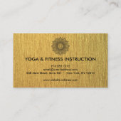 Elegante Lotus Blume Logo Yoga Visitenkarte (Rückseite)