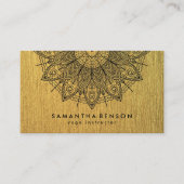 Elegante Lotus Blume Logo Yoga Visitenkarte (Vorderseite)