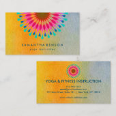Elegante Lotus Blume Logo Yoga Visitenkarte (Vorne/Hinten)