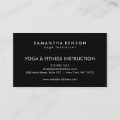 Elegante Lotus Blume Logo Yoga Visitenkarte (Rückseite)