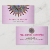 Elegante Lotus Blume Logo Yoga Visitenkarte (Vorne/Hinten)