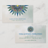 Elegante Lotus Blume Logo Yoga Visitenkarte (Vorne/Hinten)