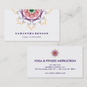 Elegante Lotus Blume Logo Yoga Visitenkarte (Vorne/Hinten)