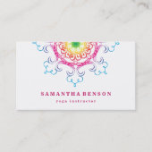 Elegante Lotus Blume Logo Yoga Visitenkarte (Vorderseite)