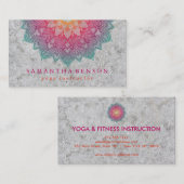 Elegante Lotus Blume Logo Yoga Visitenkarte (Vorne/Hinten)