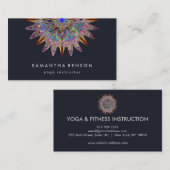 Elegante Lotus Blume Logo Yoga Visitenkarte (Vorne/Hinten)