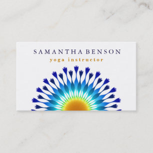 Elegante Lotus Blume Logo Yoga Visitenkarte