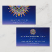 Elegante Lotus Blume Logo Yoga Visitenkarte (Vorne/Hinten)