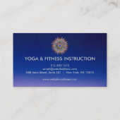 Elegante Lotus Blume Logo Yoga Visitenkarte (Rückseite)