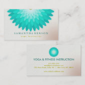 Elegante Lotus Blume Logo Yoga Visitenkarte (Vorne/Hinten)