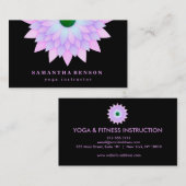 Elegante Lotus Blume Logo Yoga Visitenkarte (Vorne/Hinten)