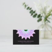 Elegante Lotus Blume Logo Yoga Visitenkarte (Stehend Vorderseite)
