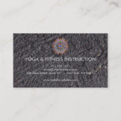 Elegante Lotus Blume Logo Yoga Visitenkarte (Rückseite)