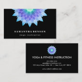 Elegante Lotus Blume Logo Yoga Visitenkarte (Vorne/Hinten)
