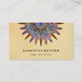 Elegante Lotus Blume Logo Yoga Visitenkarte (Vorderseite)