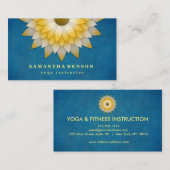 Elegante Lotus Blume Logo Yoga Visitenkarte (Vorne/Hinten)