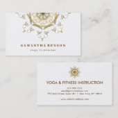 Elegante Lotus Blume Logo Yoga Visitenkarte (Vorne/Hinten)