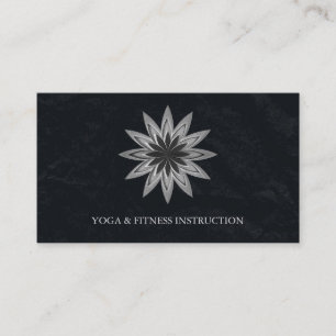 Elegante Lotus Blume Logo Yoga Visitenkarte