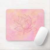 Elegante Lotus Blume Lustration Mousepad (Mit Mouse)